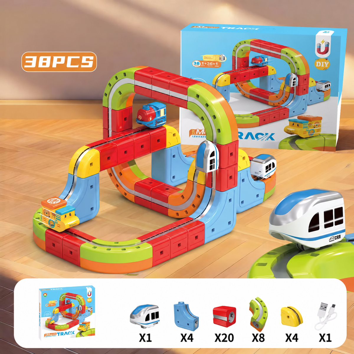 Tren Magnético Infantil – Construye, Conecta y Juega