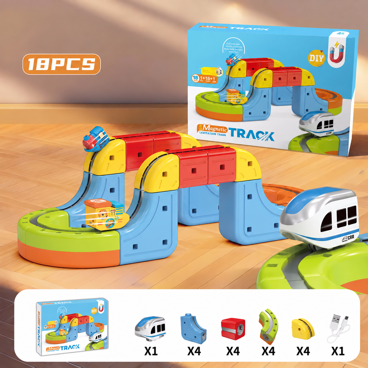 Tren Magnético Infantil – Construye, Conecta y Juega
